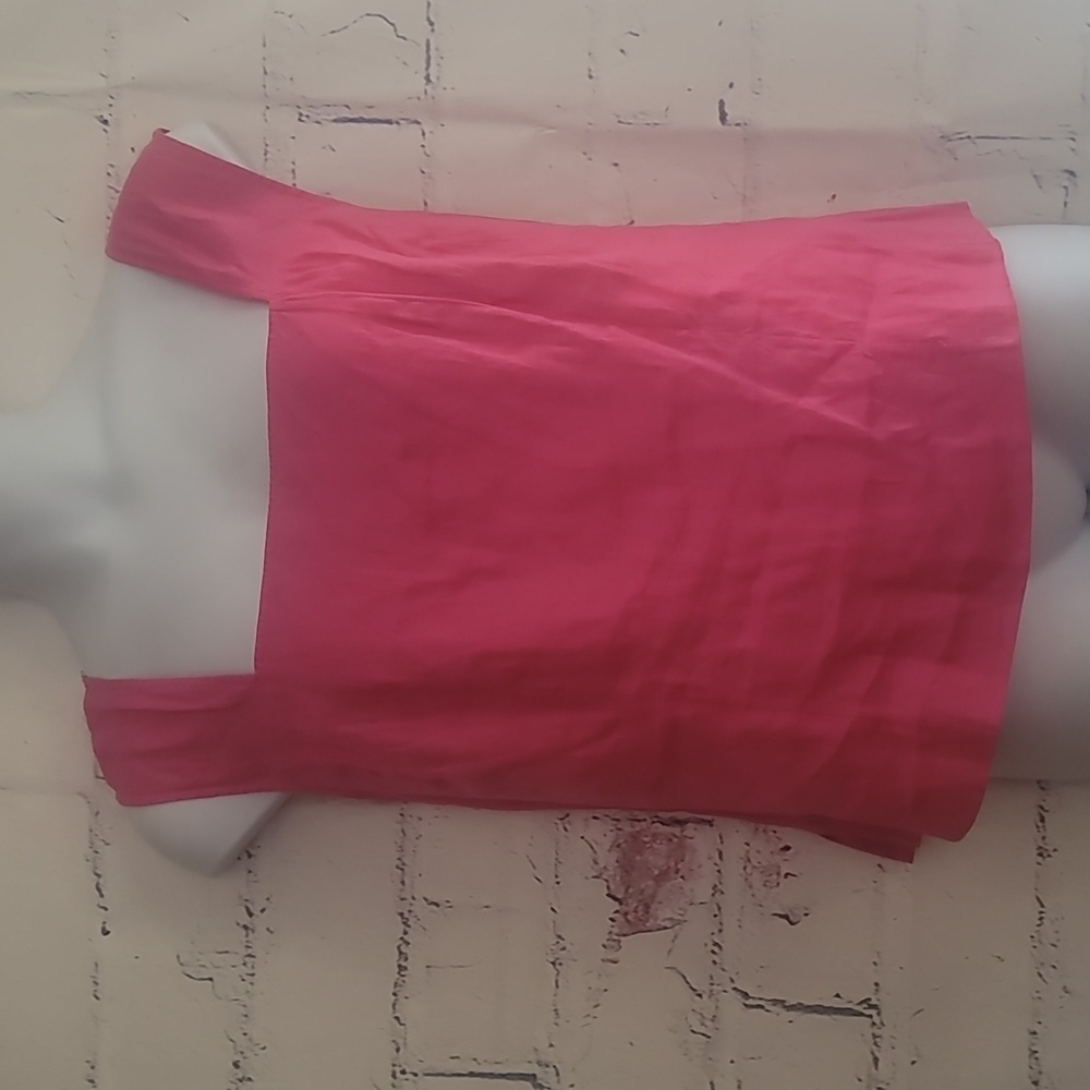 Valerie Stevens pink Linen Sleeveless Blouse Top Plus size 3X
